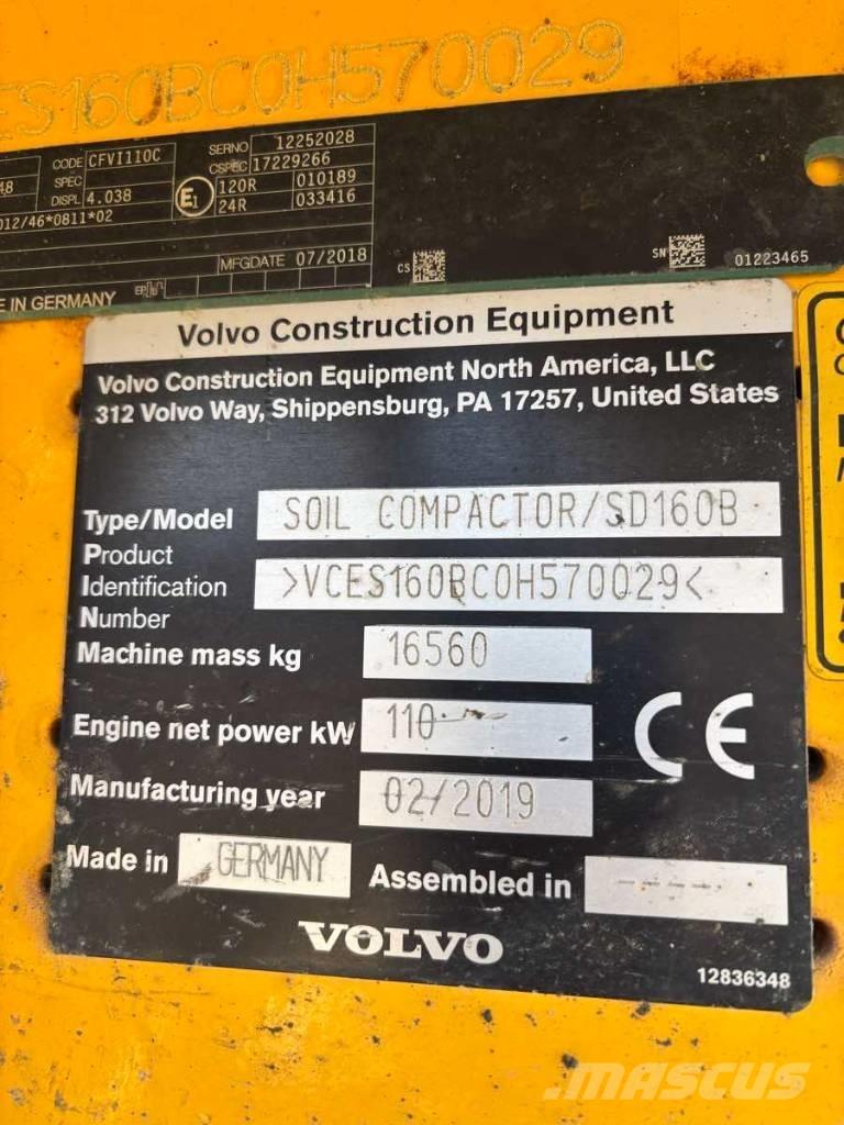 Volvo SD 160 B 单轮压路机
