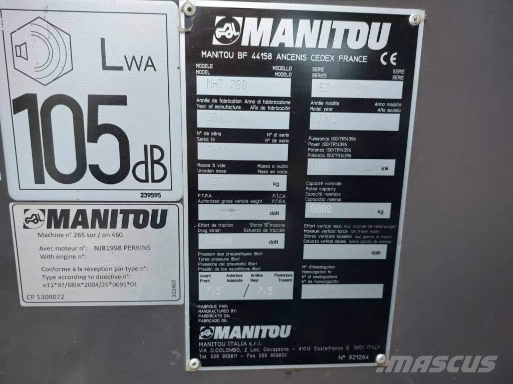 Manitou MHT 780 伸缩臂叉装车|叉装车
