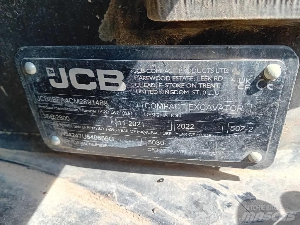 JCB 50 Z-2 小型挖掘机