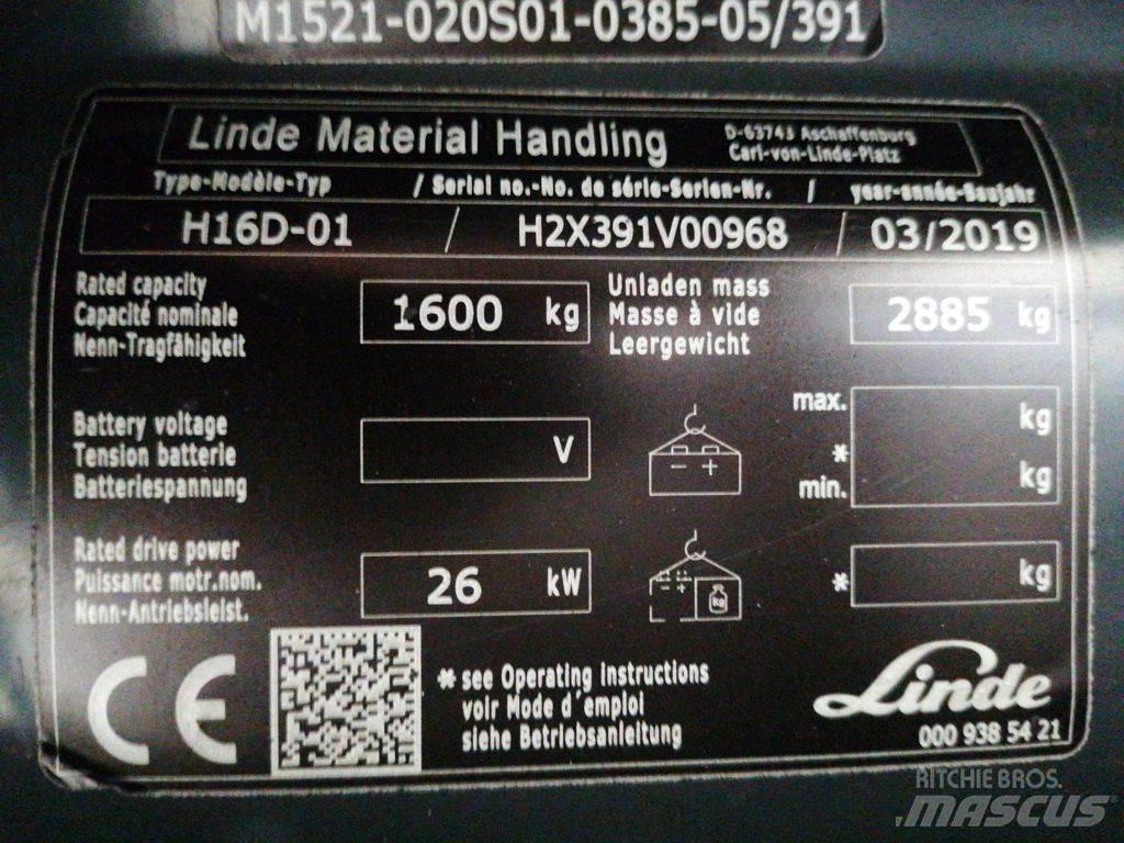 Linde H16D-01 柴油叉车