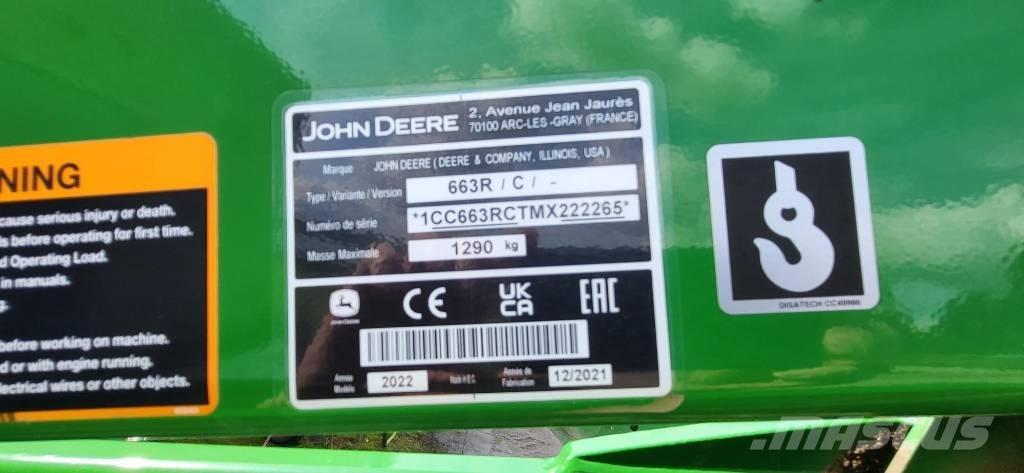 John Deere 663 R 前装载配件