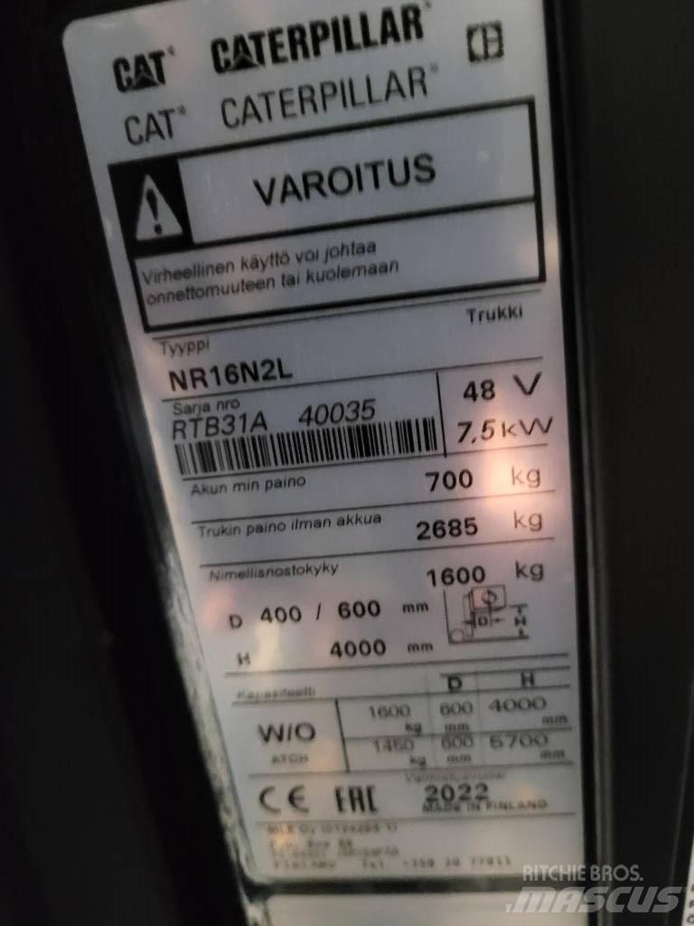 CAT NR16N2L 前移式叉车