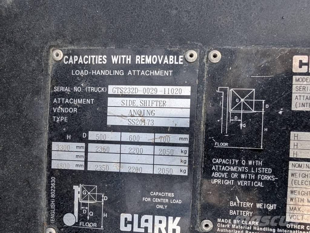 Clark GTS 25 D 柴油叉车