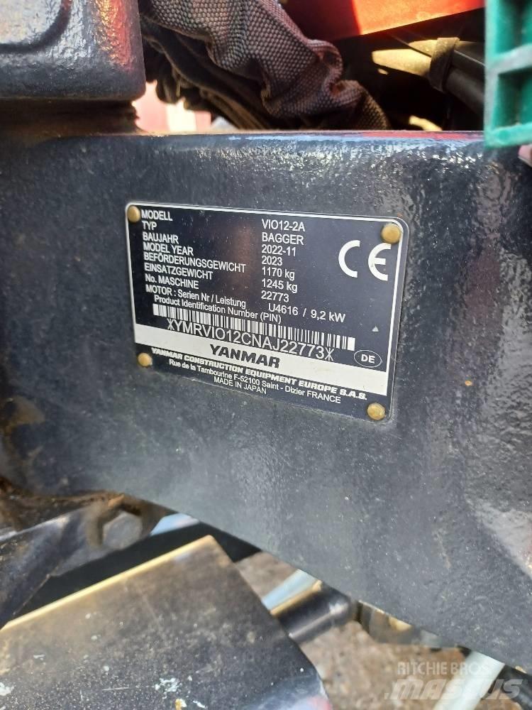 Yanmar VIO12-2A 小型挖掘机