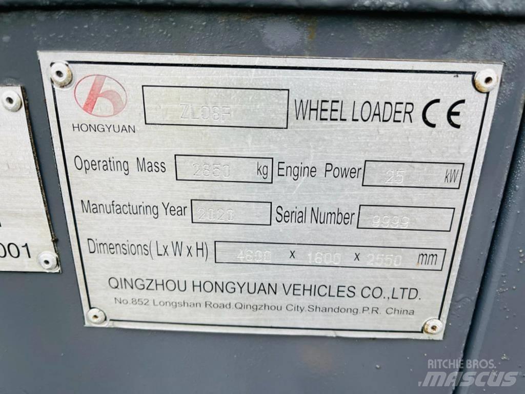 Hongyuan ZL08F 轮式装载机