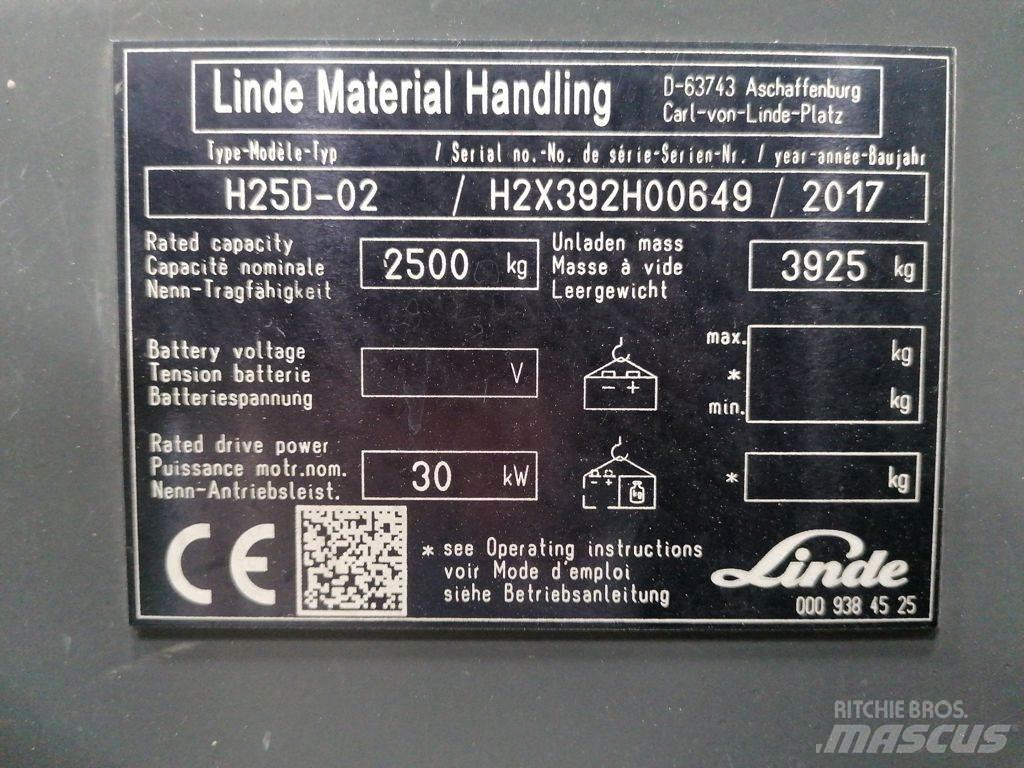 Linde H25D-02 柴油叉车