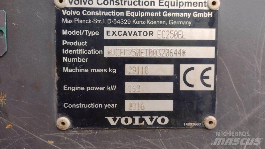 Volvo EC250EL 履带挖掘机
