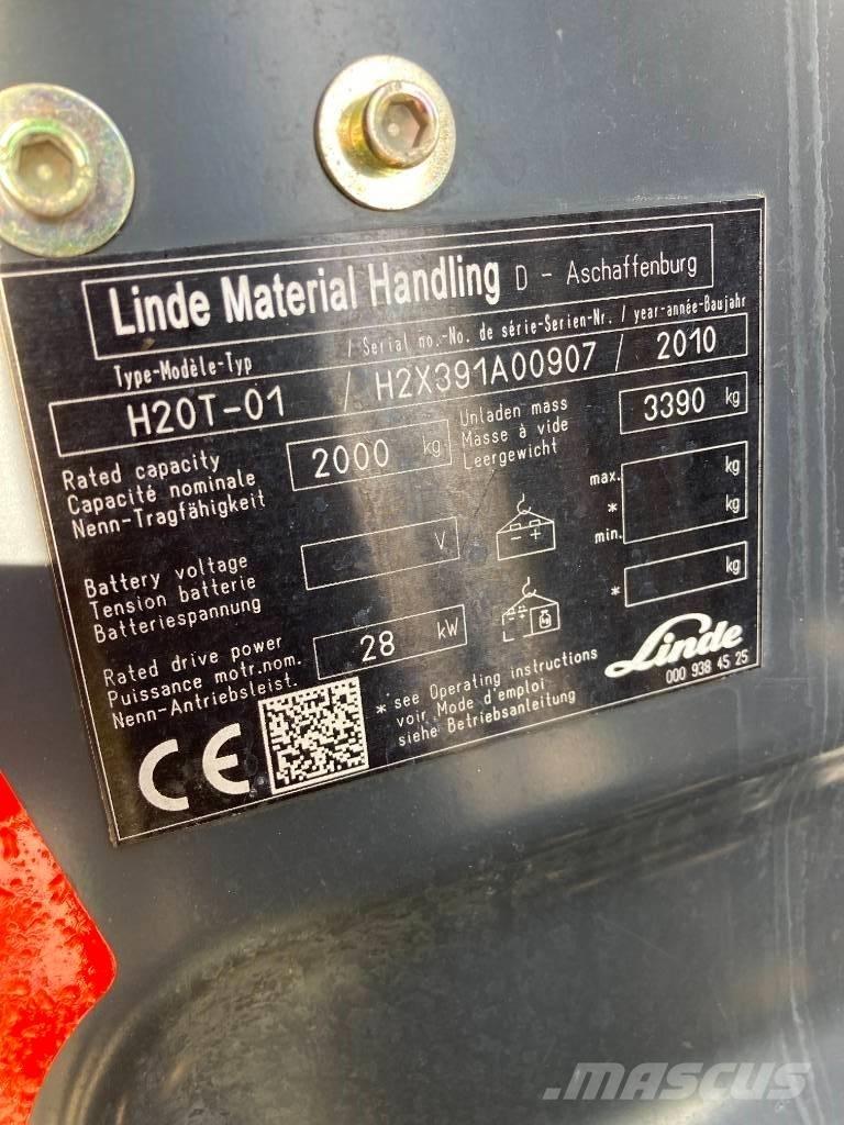 Linde H20T/391 天然气叉车