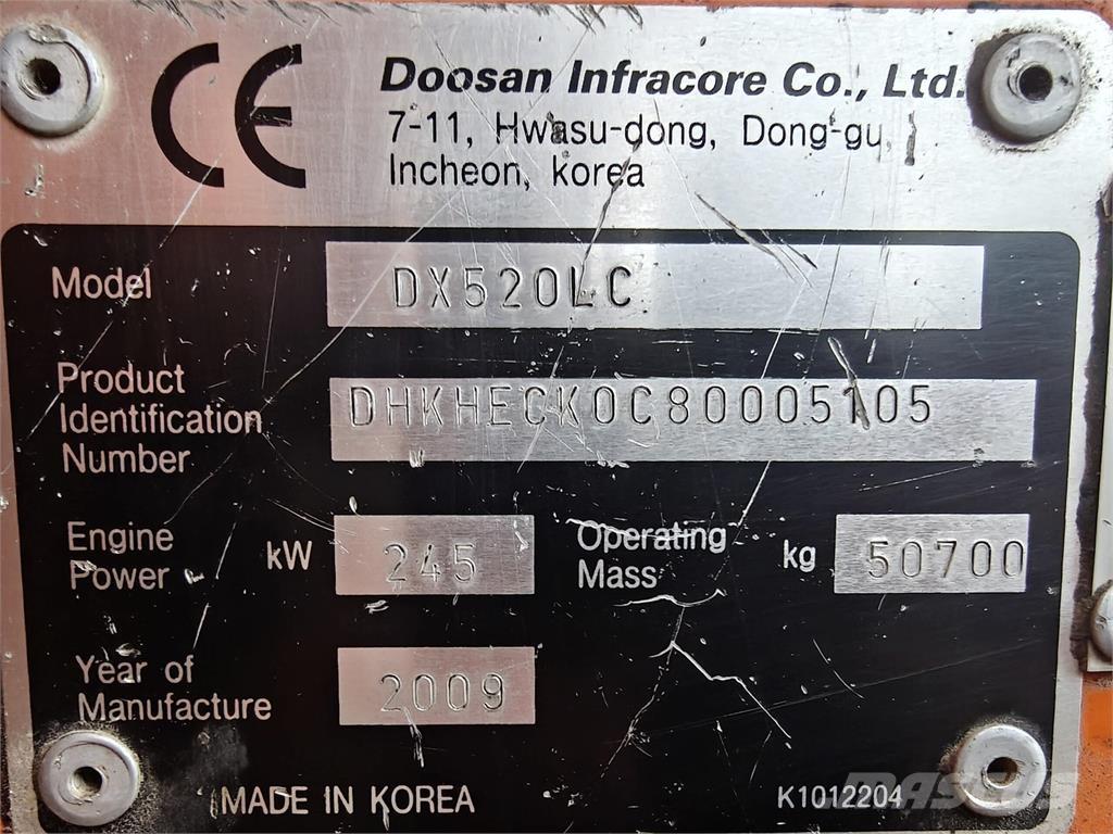 Doosan DX520LC 履带挖掘机