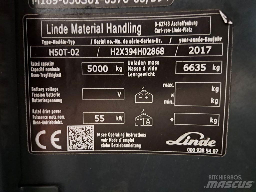 Linde H50T-02 天然气叉车