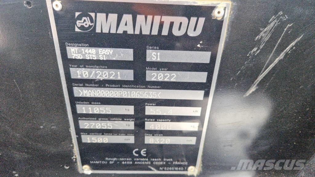 Manitou MT 1440 伸缩臂叉装车|叉装车