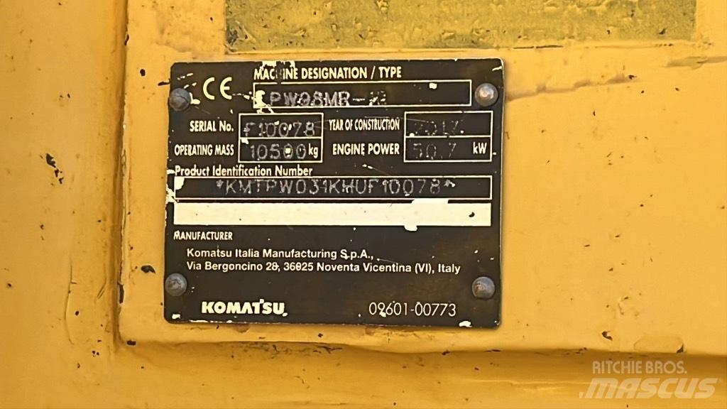 Komatsu PW 98 MR 轮式挖掘机