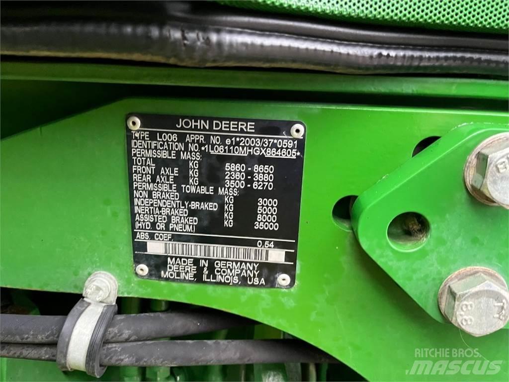 John Deere 6110 M 拖拉机/农用车