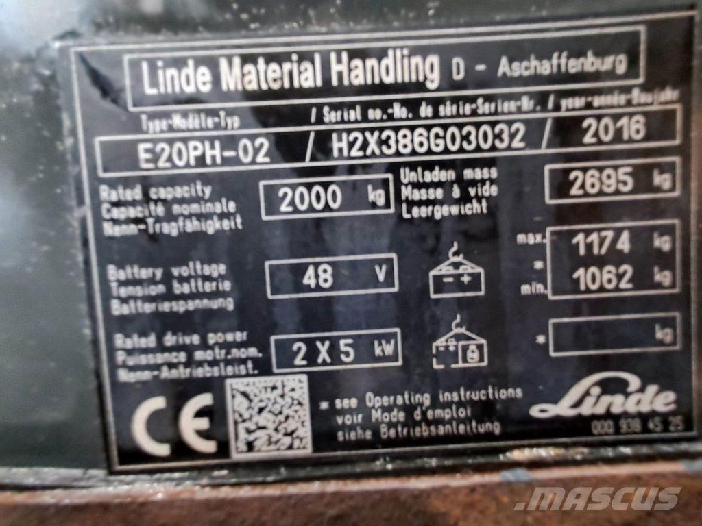 Linde E20PH-02 电动叉车