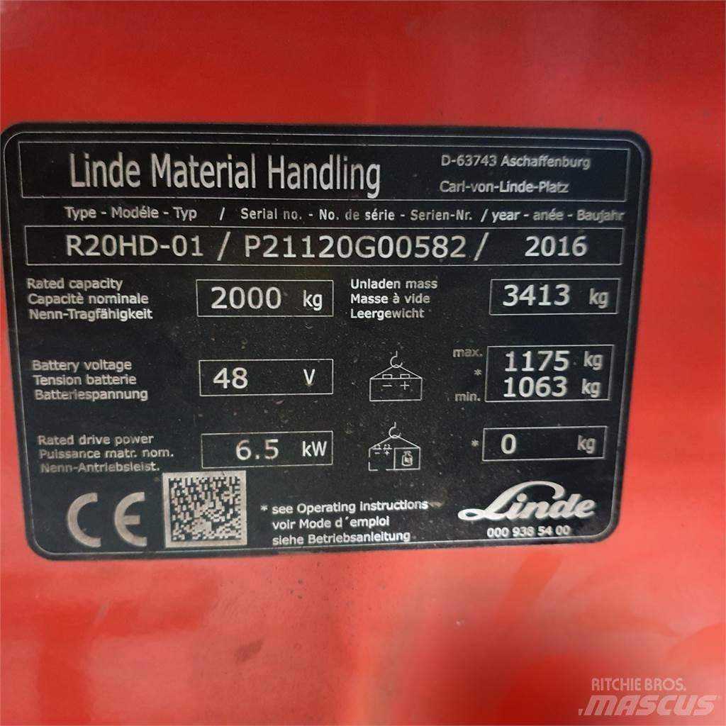 Linde R20HD 前移式叉车