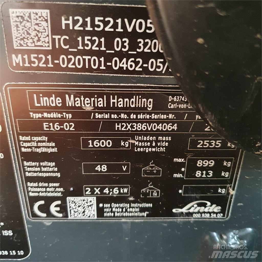 Linde E16 电动叉车
