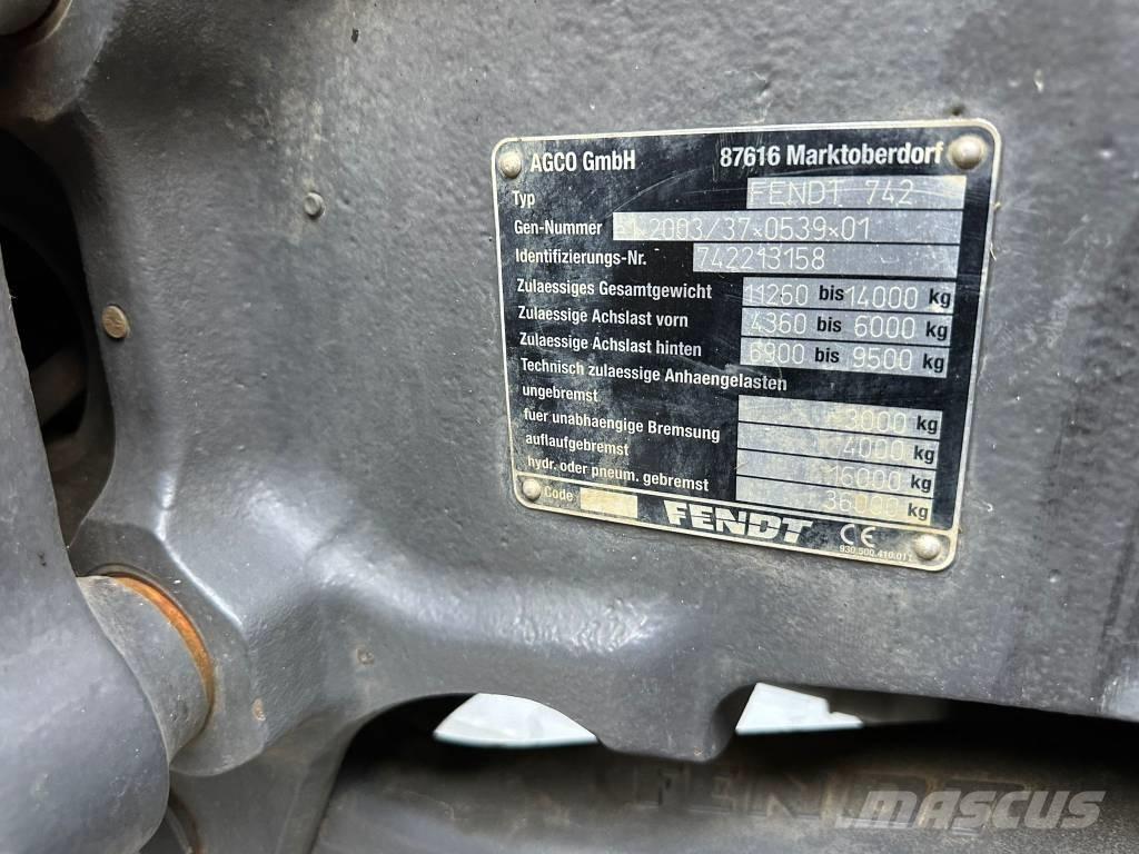 Fendt 722 Profi Plus 拖拉机/农用车