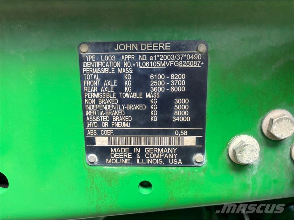 John Deere 6105M 拖拉机/农用车