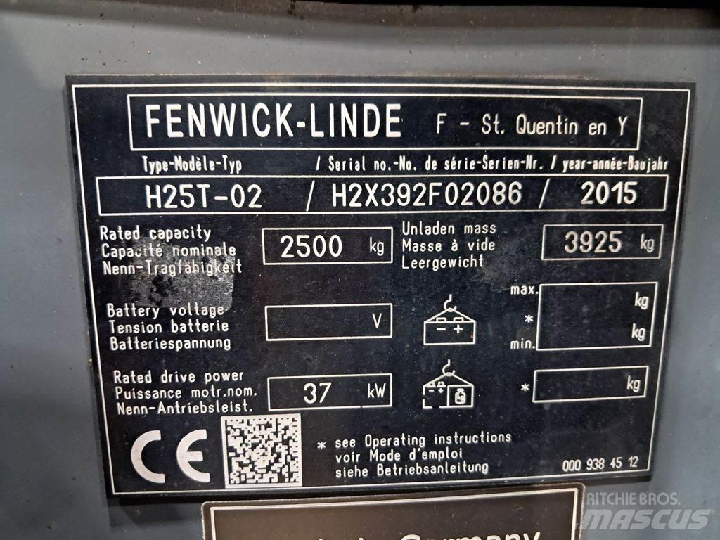 Linde H25T-02 天然气叉车