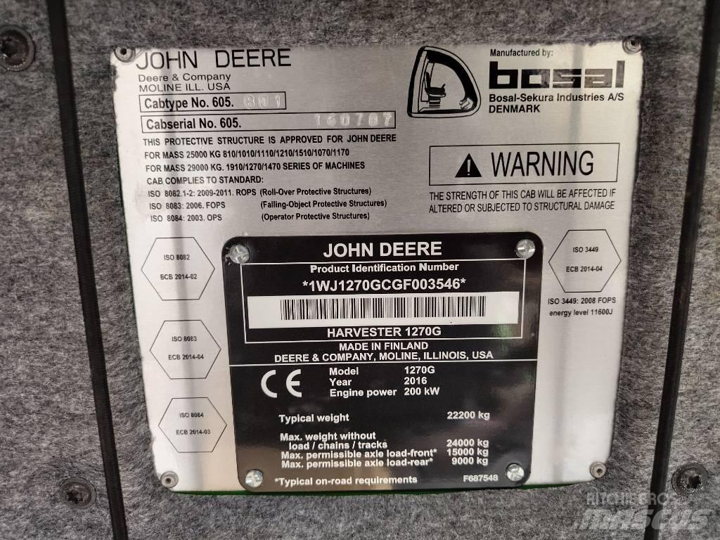 John Deere 1270G 6W 收割机