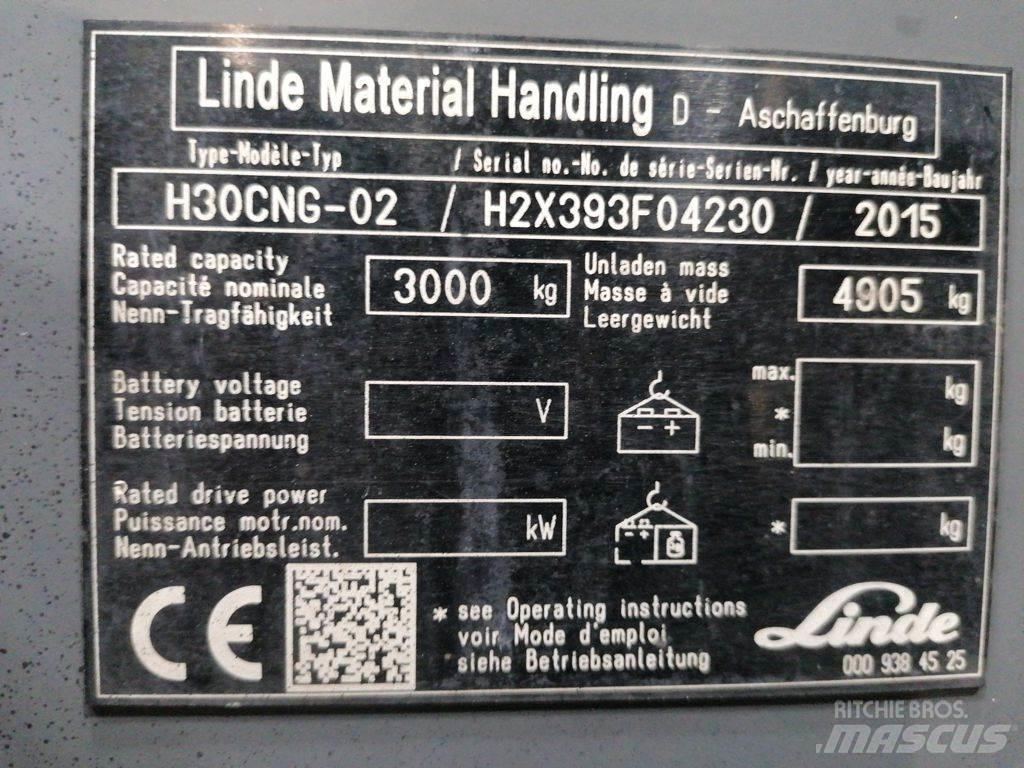 Linde H30CNG-02 天然气叉车