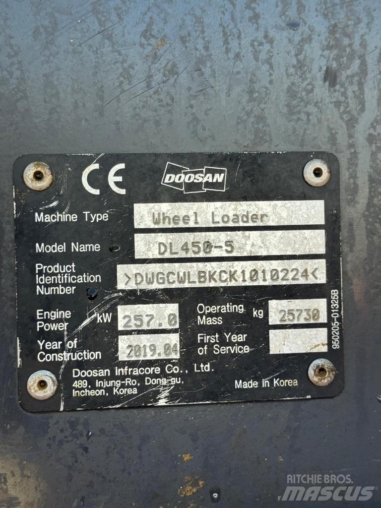 Doosan DL 450-5 轮式装载机