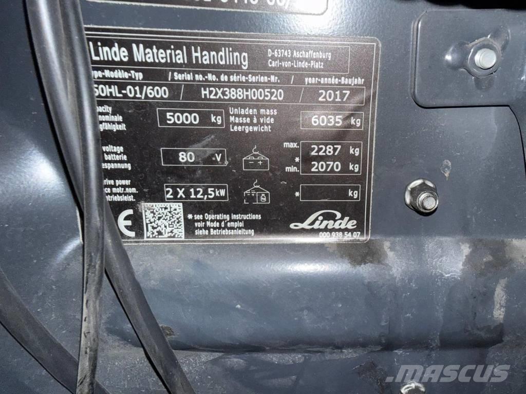 Linde E 50-02 电动叉车