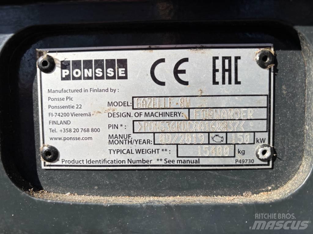 Ponsse GAZELLE 8W 抓木机
