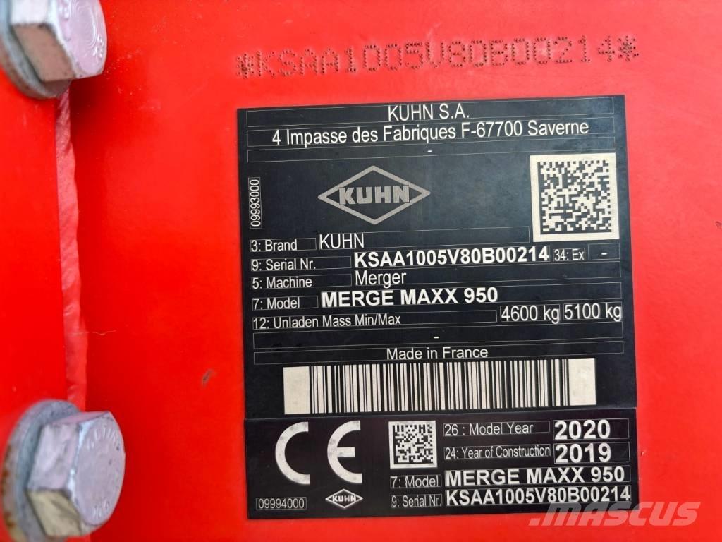 Kuhn Merge Maxx 950 料堆整形机