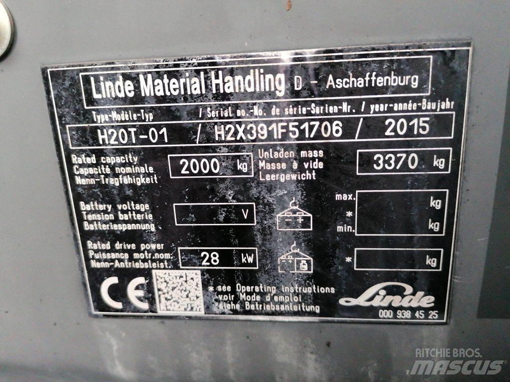 Linde H20T-01 天然气叉车