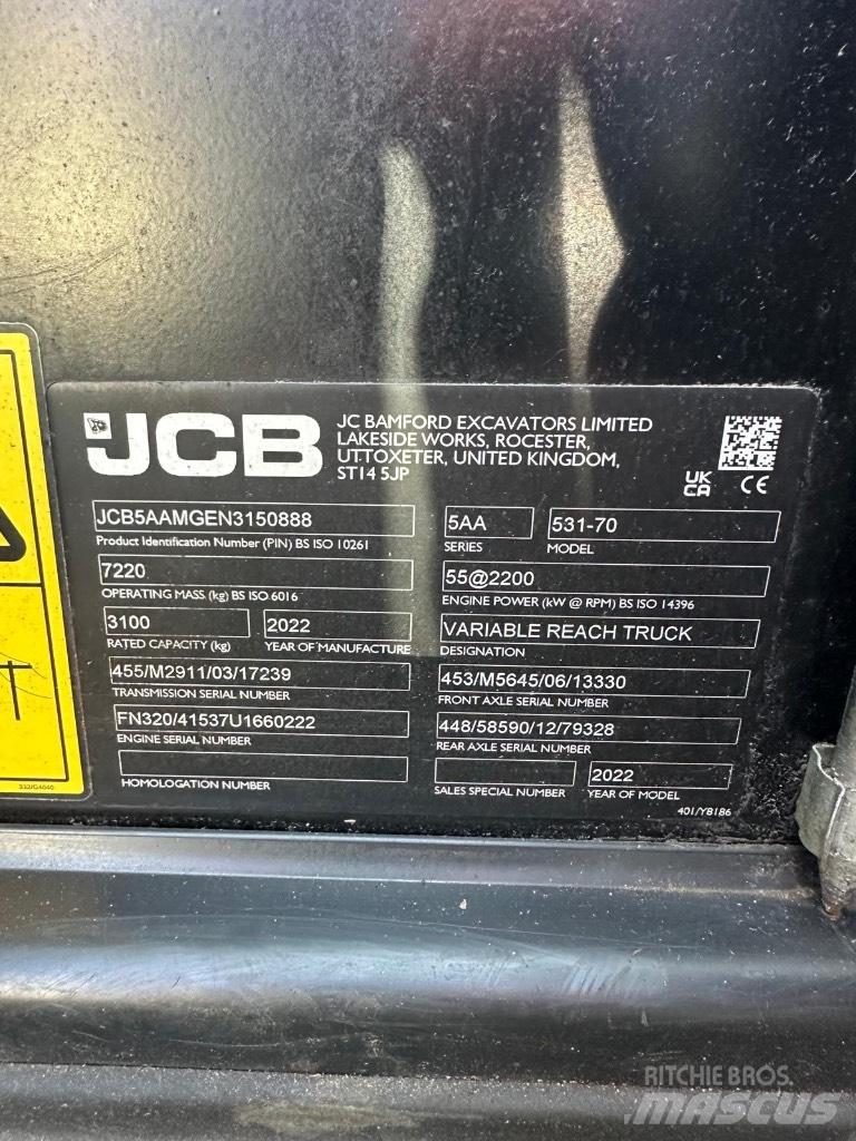 JCB 531-70 伸缩臂叉装车|叉装车