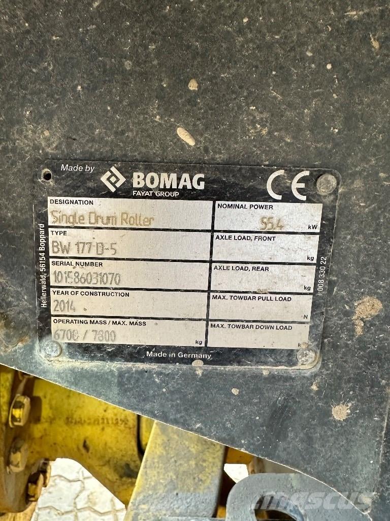 Bomag BW 177 D-5 土壤压实机