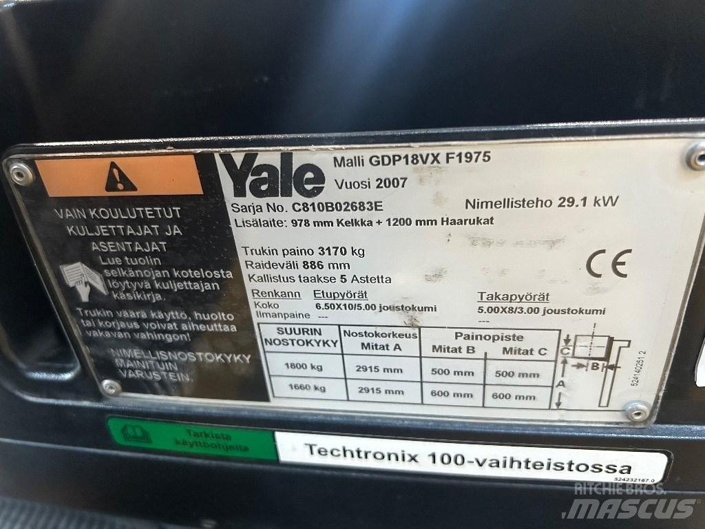 Yale GDP18VX 柴油叉车