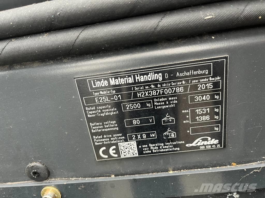 Linde E25L-01 电动叉车