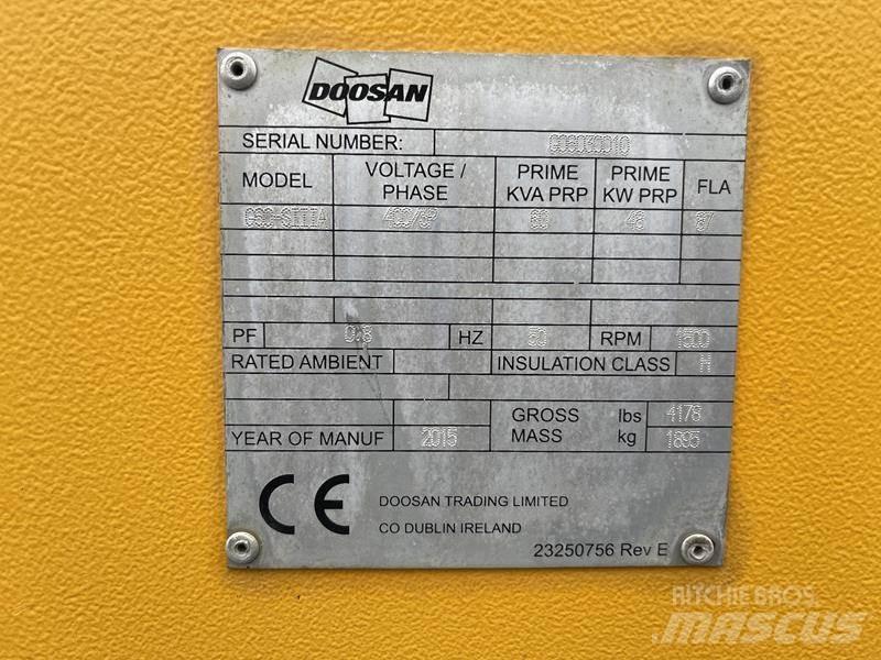 Doosan G 60 柴油发电机