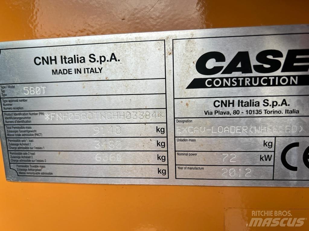 CASE 580 T 反铲装载机