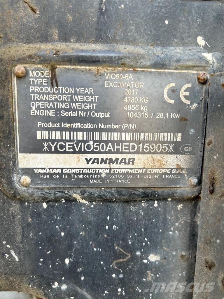 Yanmar VI050 - 6A 小型挖掘机