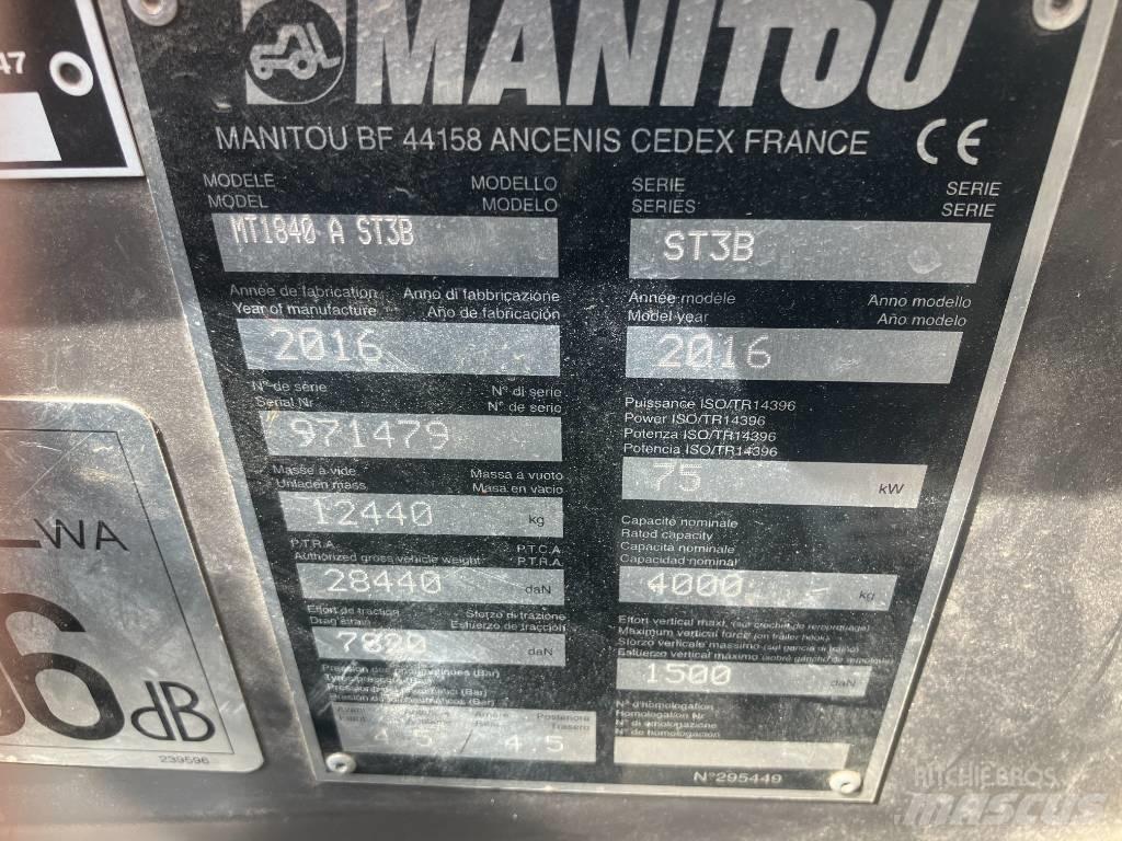 Manitou MT 1840 A 伸缩臂叉装车|叉装车