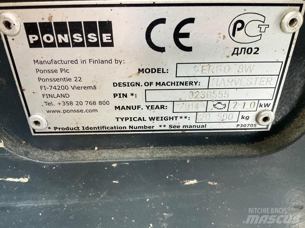 Ponsse Ergo 8W 收割机