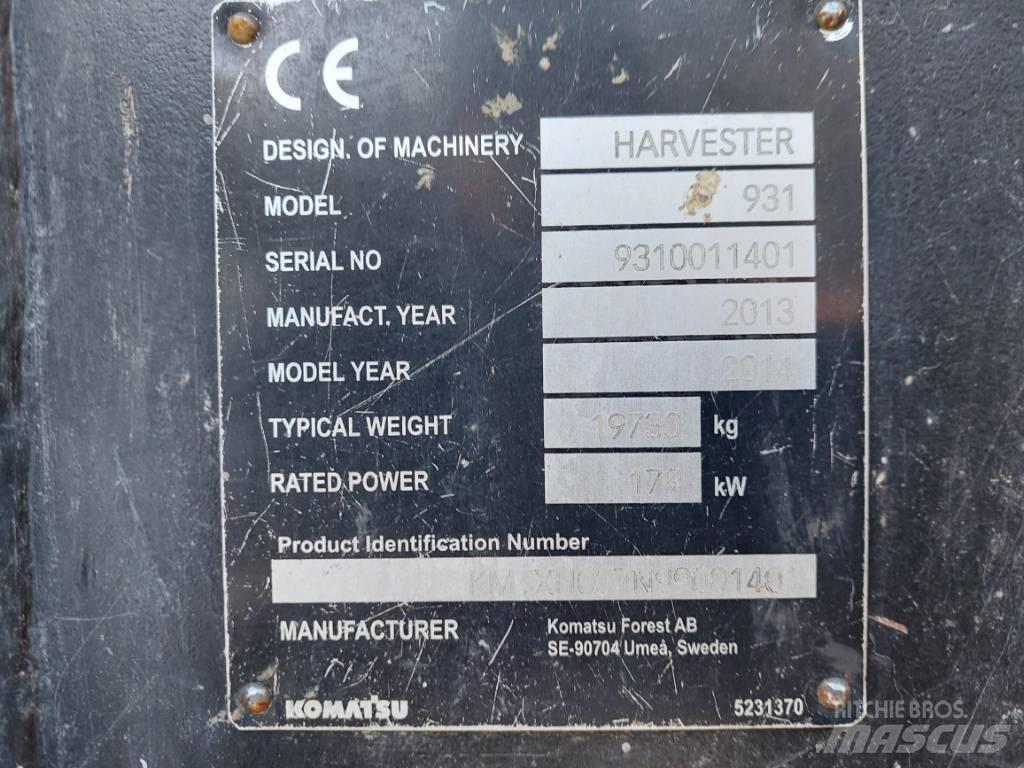 Komatsu 931.1 收割机