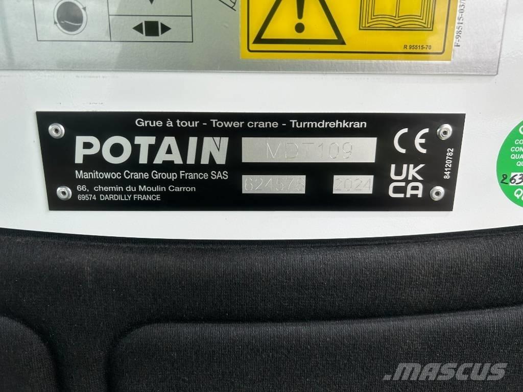 Potain MDT109 塔式起重机