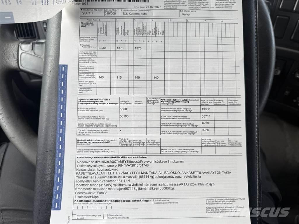Volvo FM13 8X4 自卸式货车
