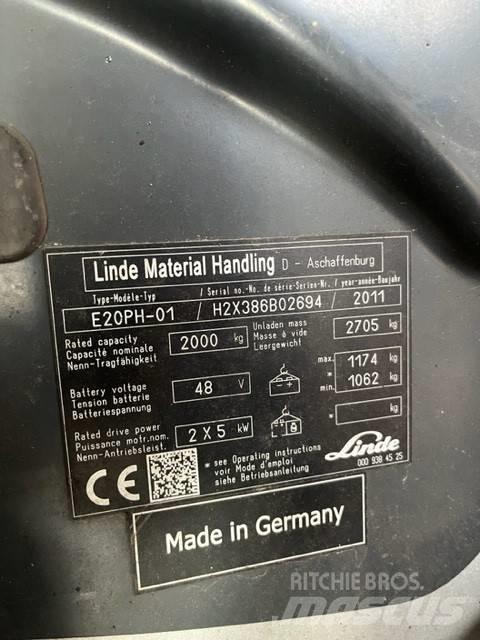 Linde E20 PH-01 电动叉车