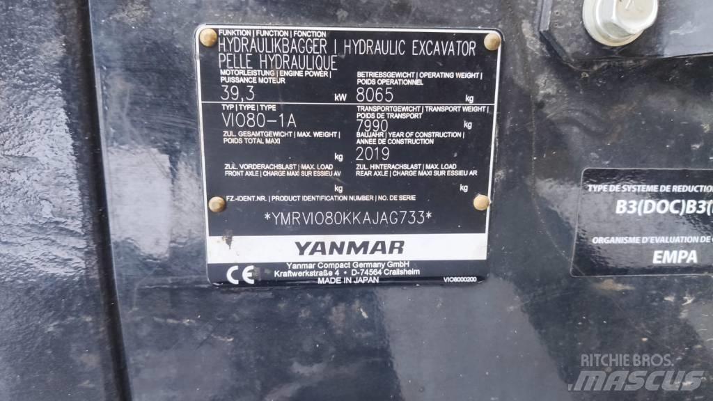 Yanmar Vio 80-1A 中型挖掘机
