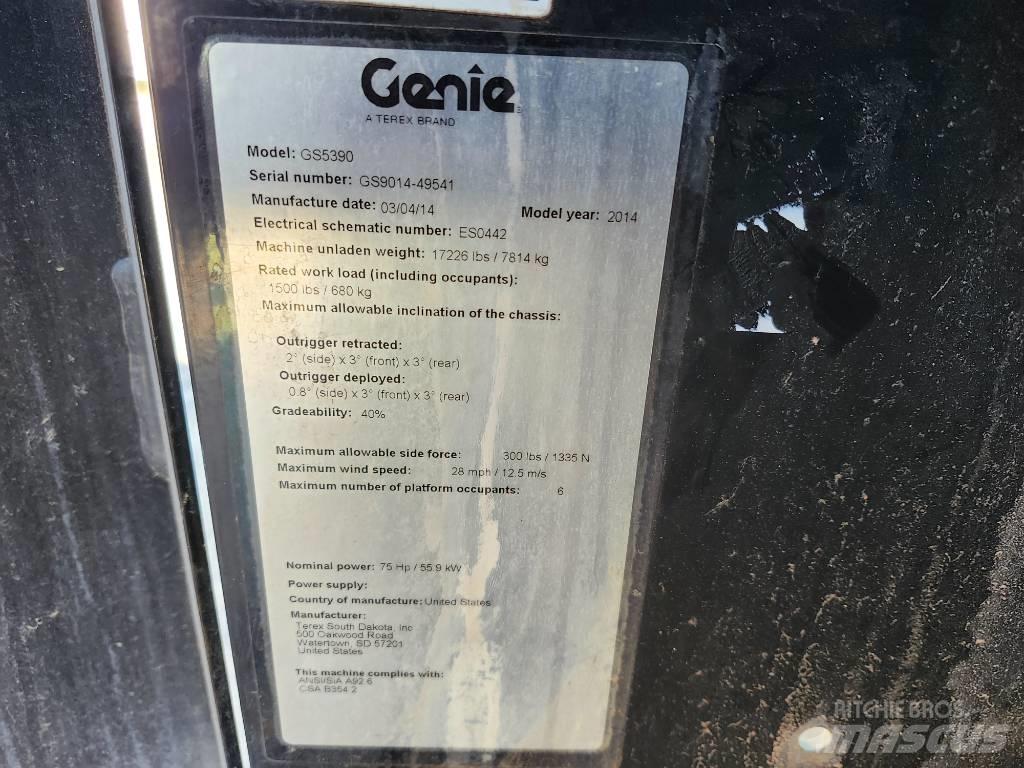 Genie GS 5390 剪叉式升降机