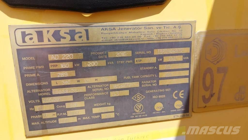 Doosan Aksa AD220 其它发电机