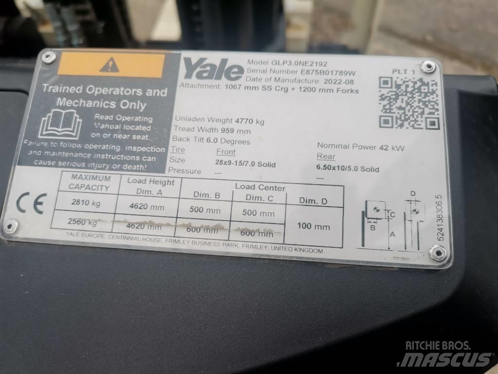 Yale GLP30 N 天然气叉车