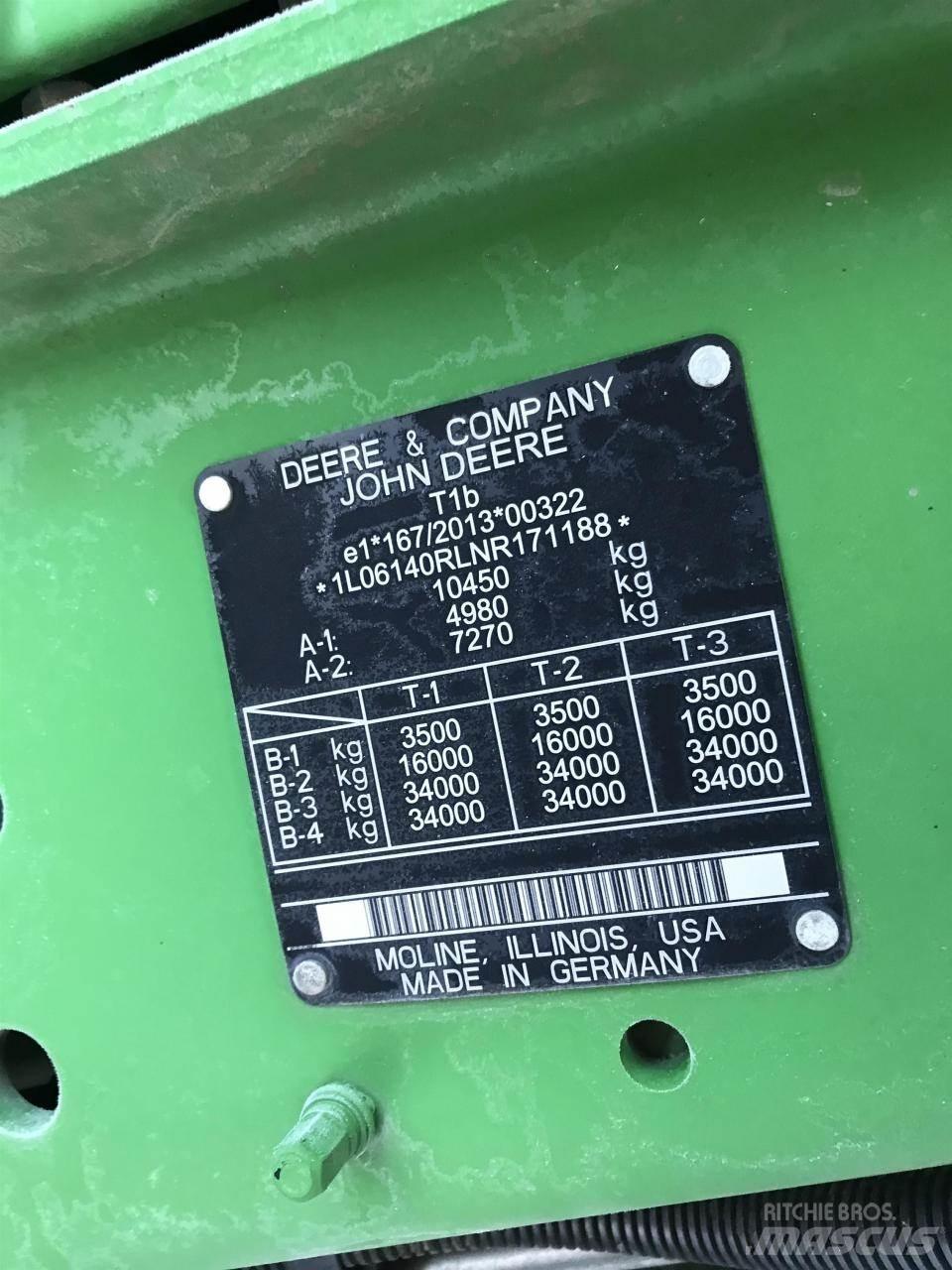 John Deere 6R 140 拖拉机/农用车