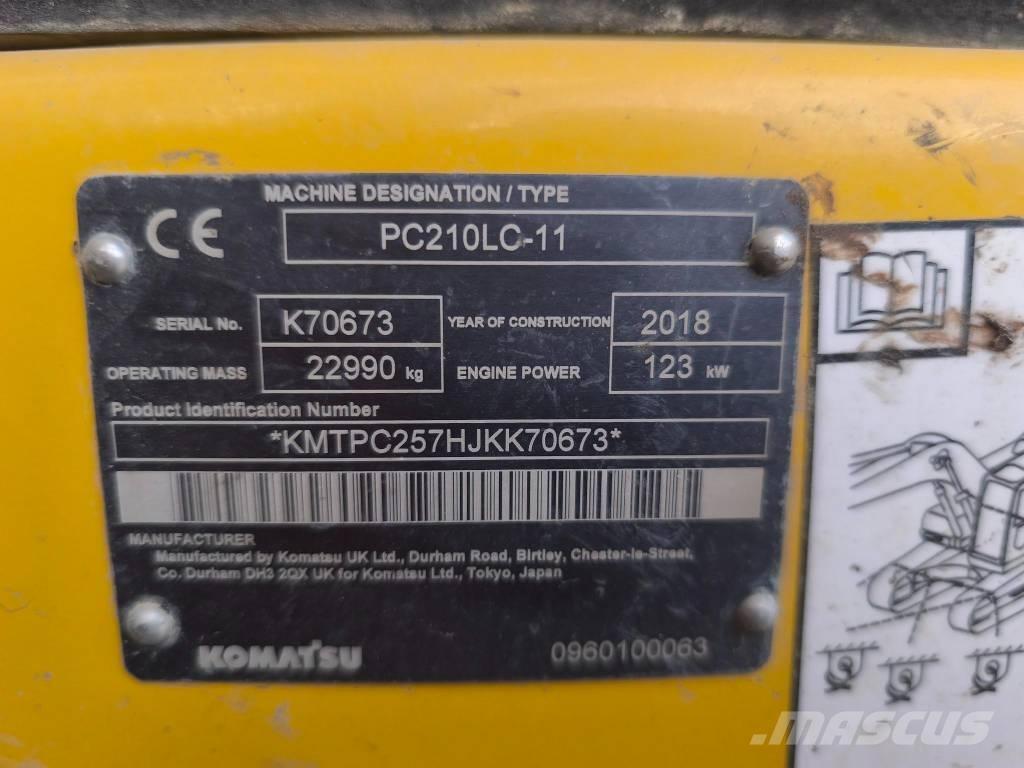 Komatsu PC 210 LC-11 履带挖掘机