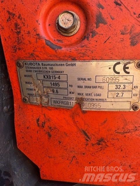 Kubota KX 015-4 小型挖掘机